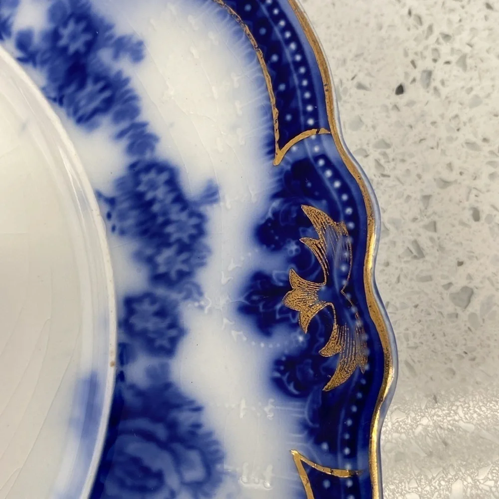 Bundle of 2 blueflow plates wedgewood antique - Picture 3 of 9